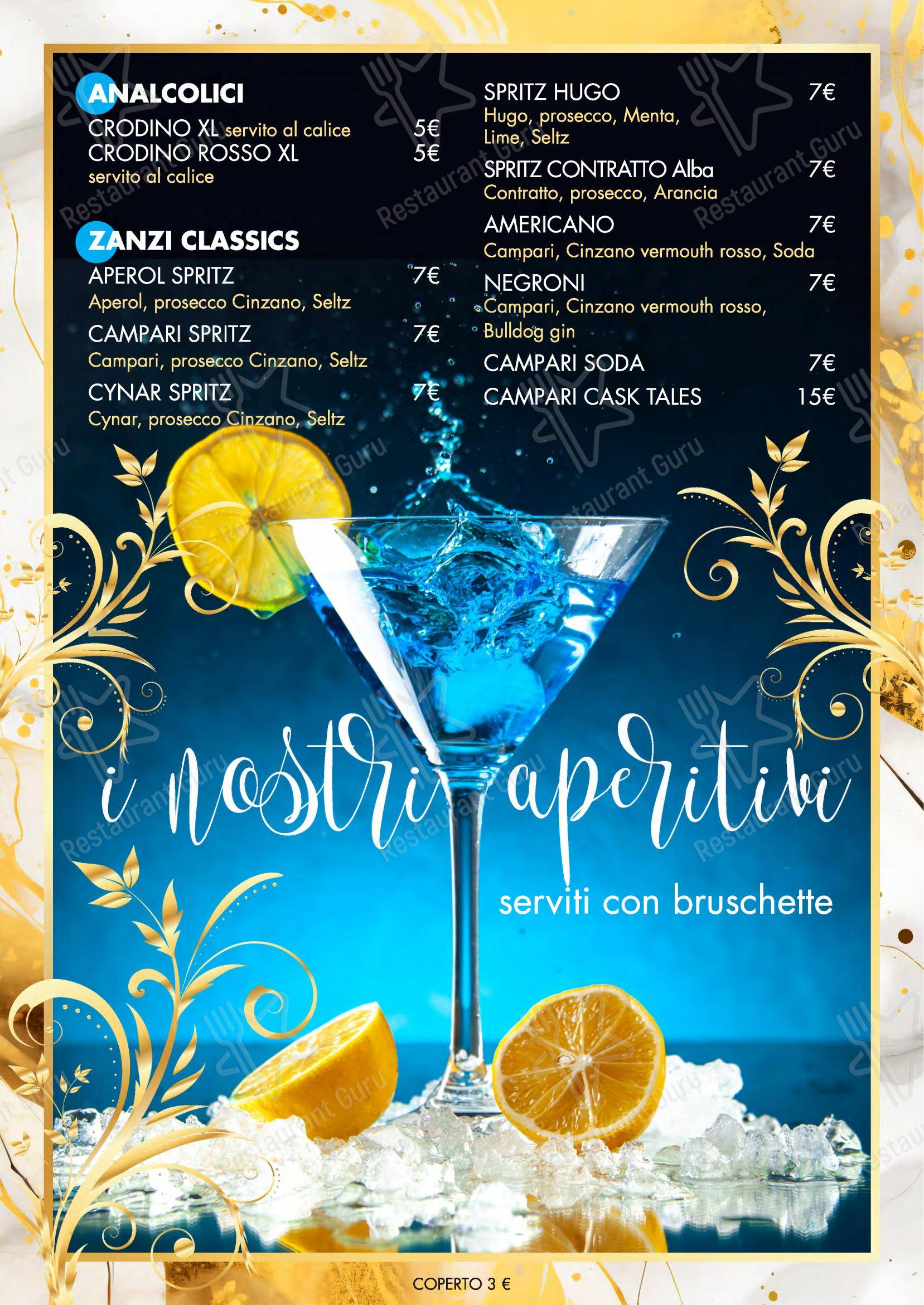 Menu per Seminara Restaurant in Viverone