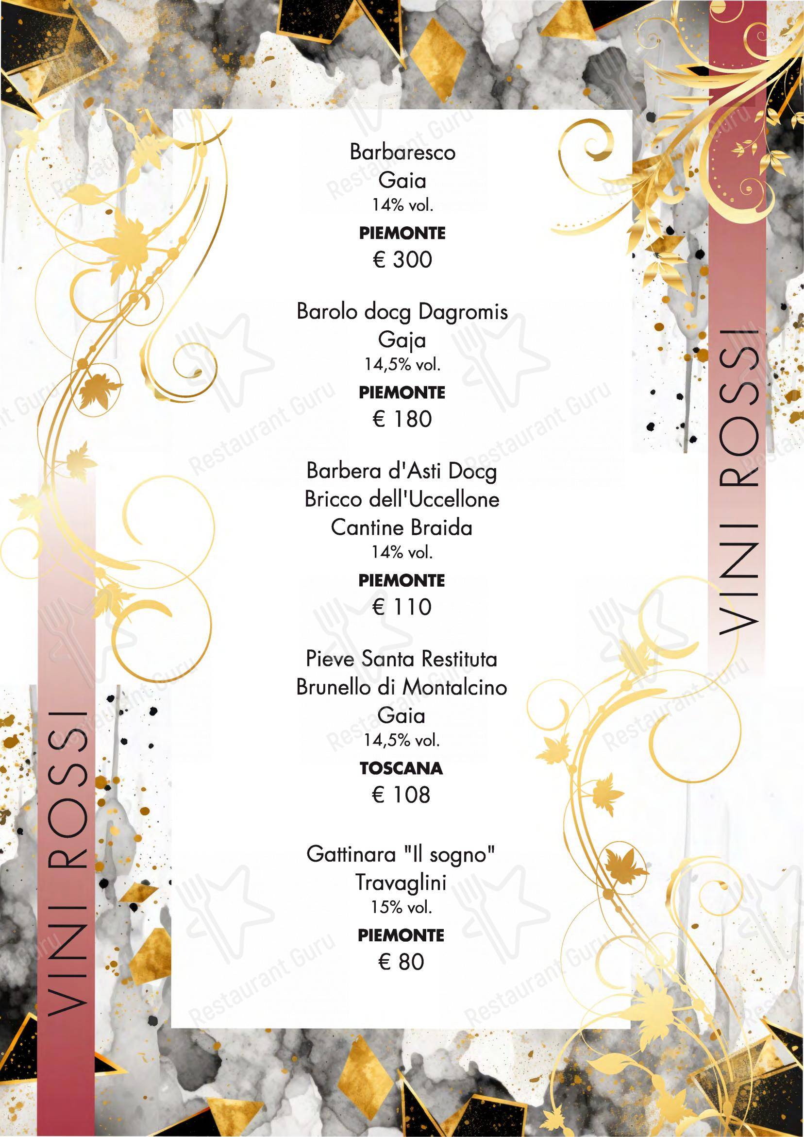 Seminara Restaurant in Viverone - Menu bar