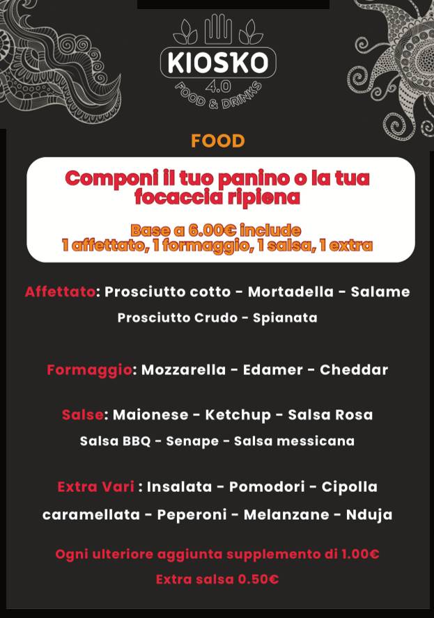 Menu di Kiosko 4.0 