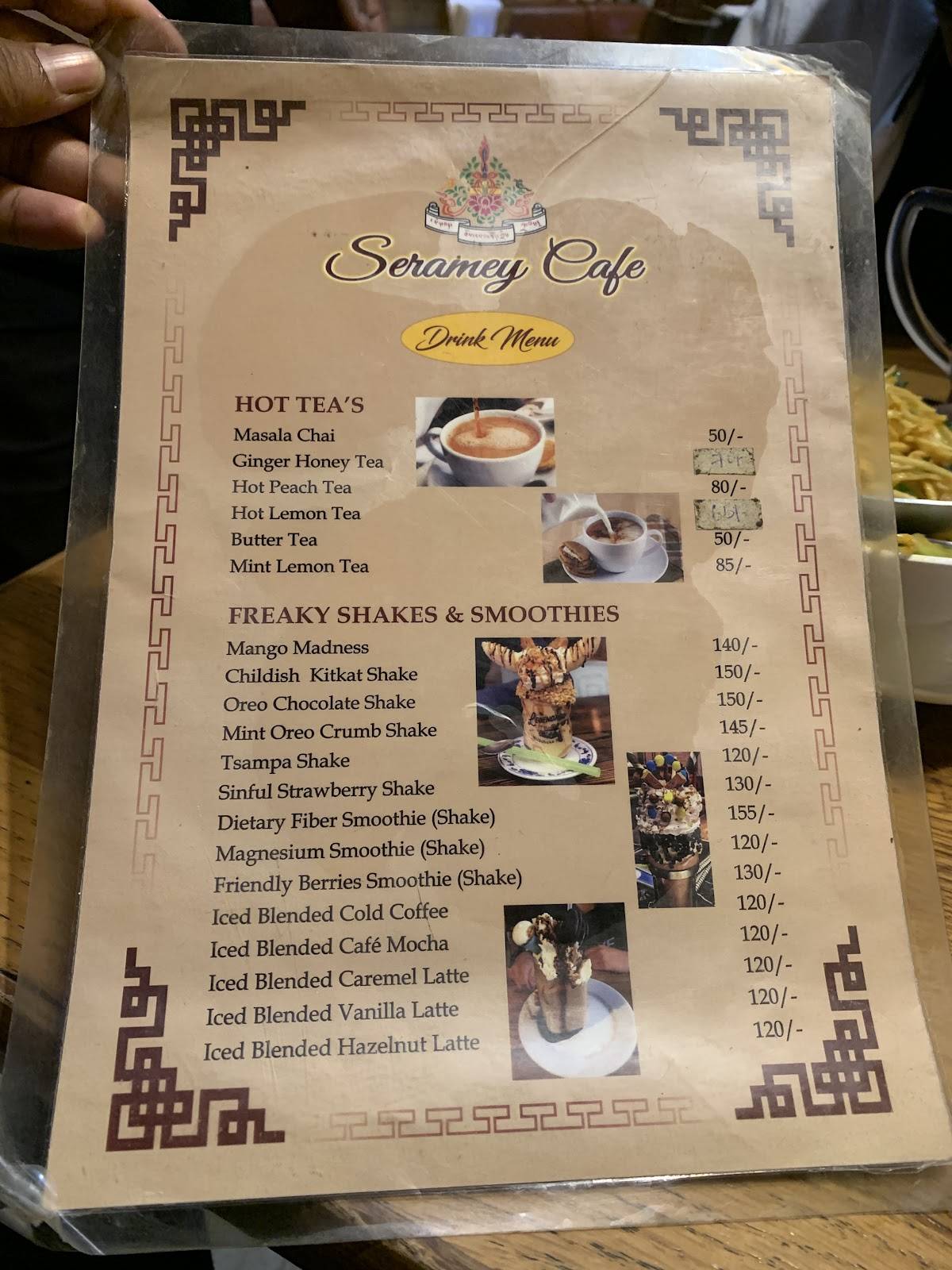 Seramey Restaurant menu