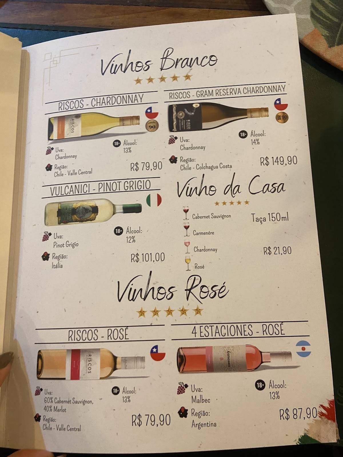 Sesconetto's Pizzaria Vicente Pires cardápio
