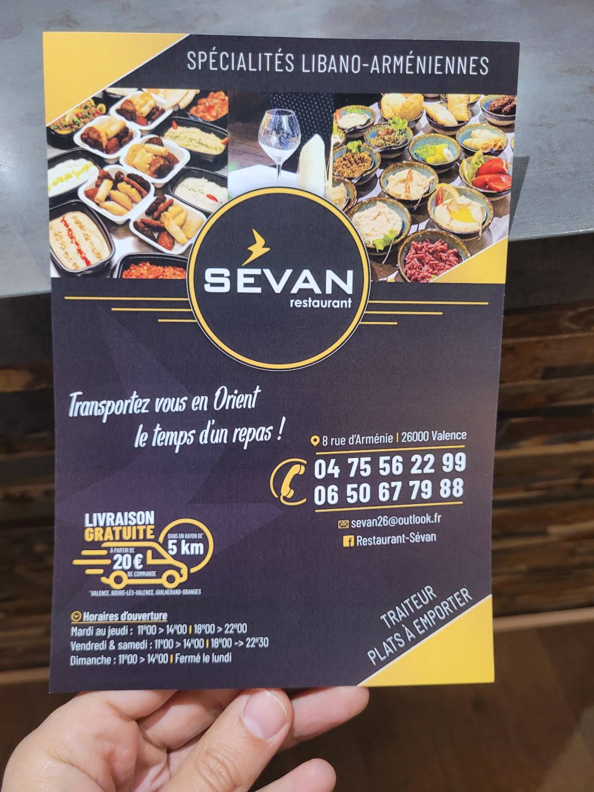 Menu de Sévan