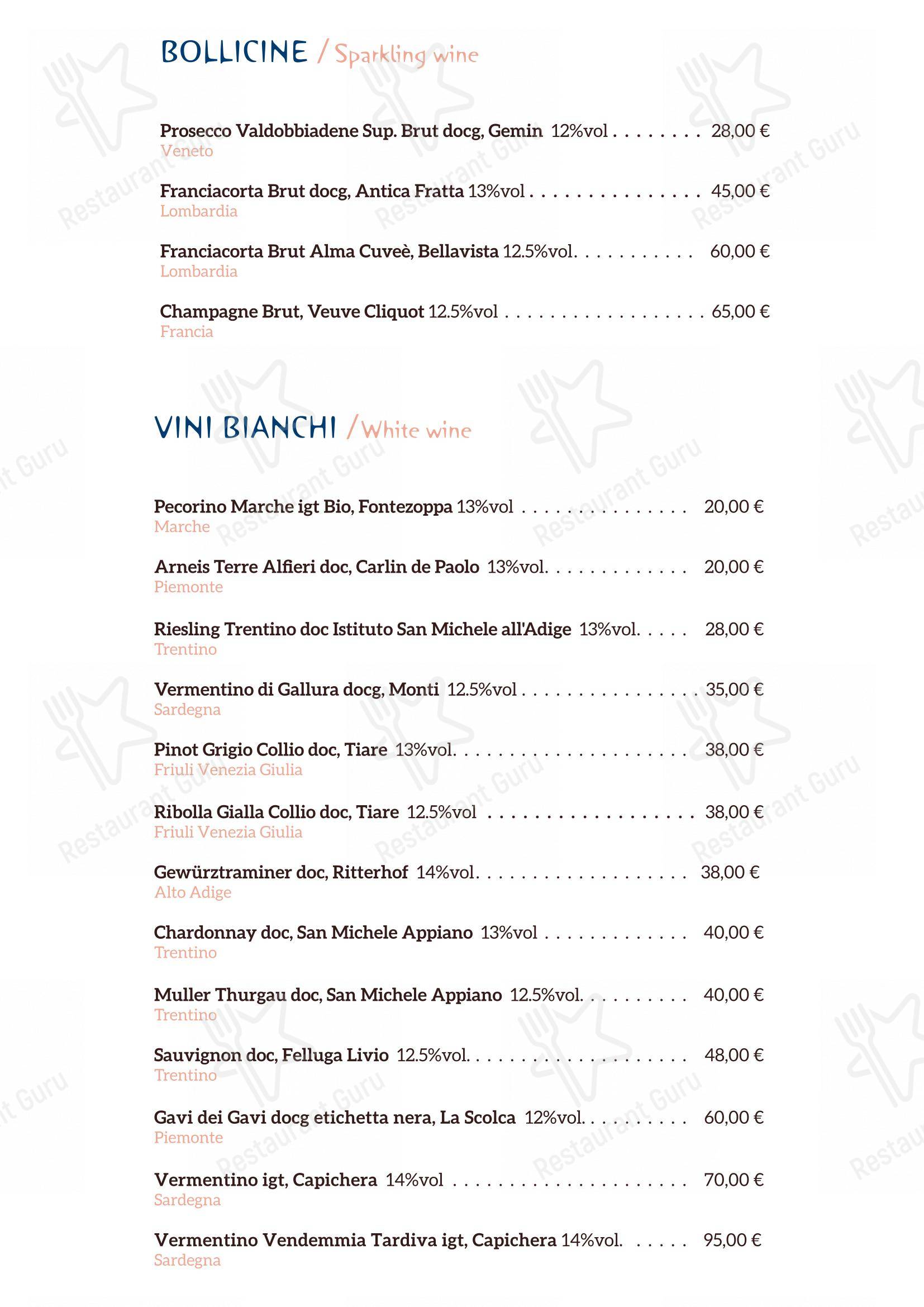 Menu bar per Shiroya - ristorante giapponese ristorante
