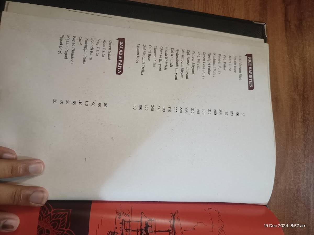 Shree Rath - Pure Veg menu