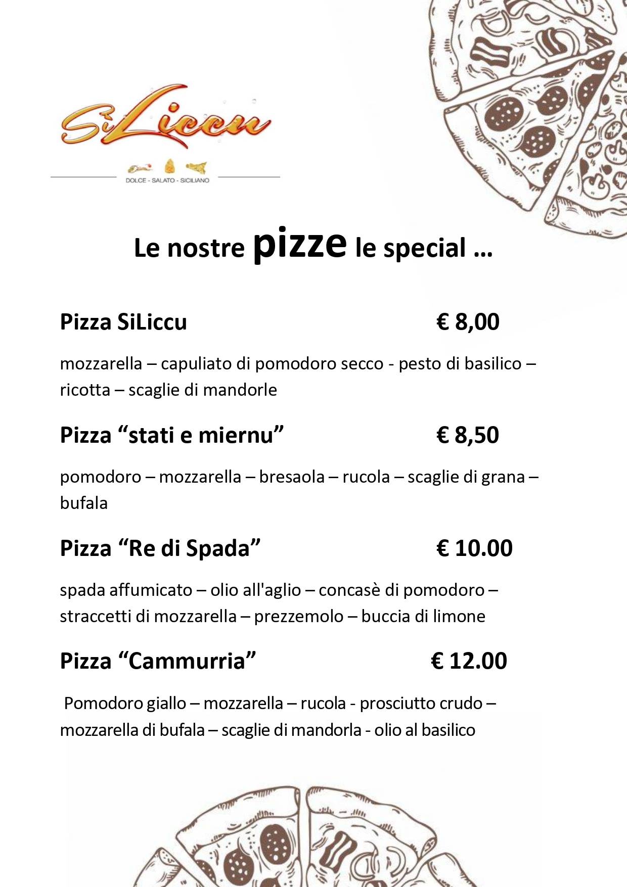 Menu di SiLiccu 
