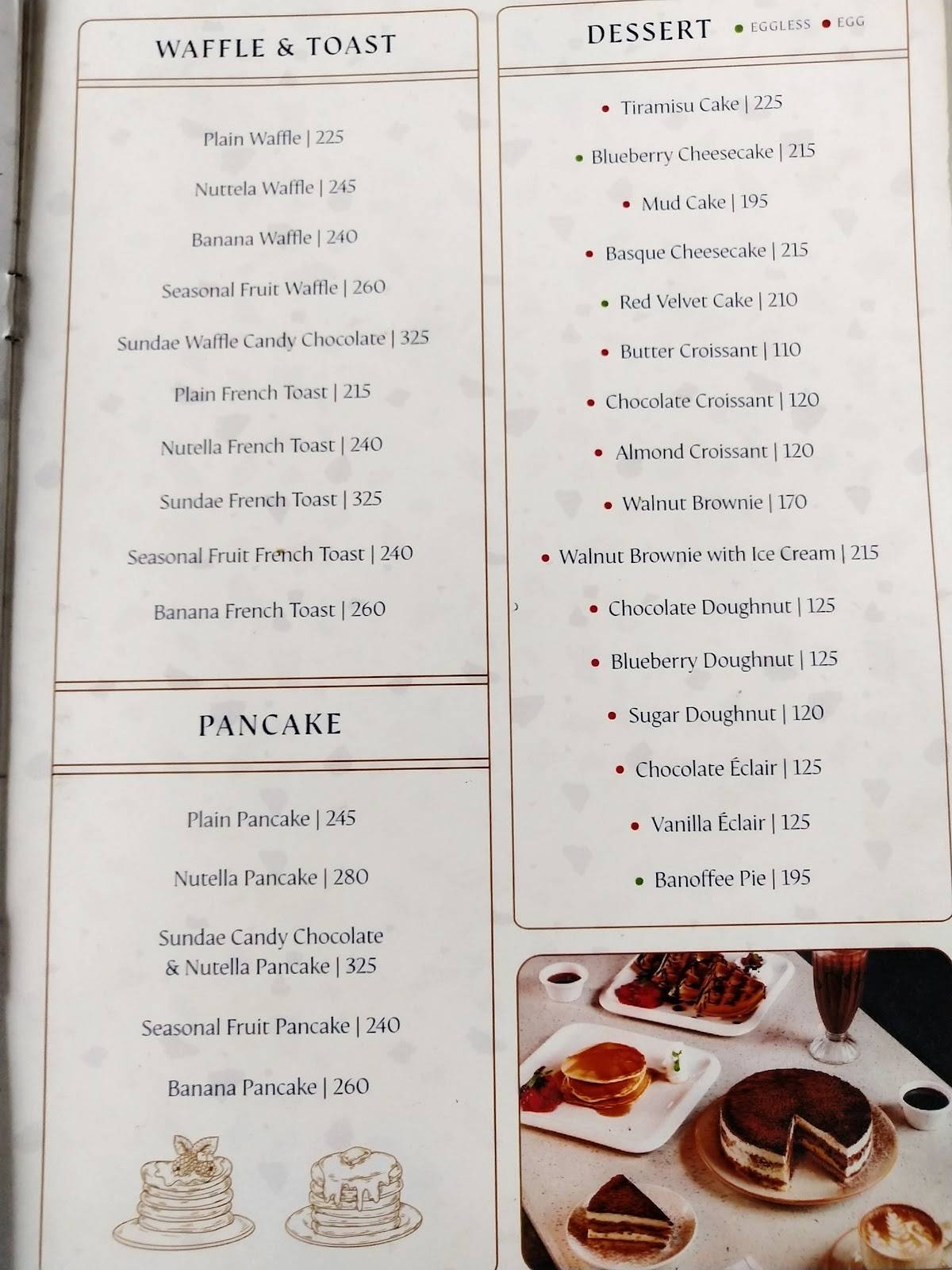 Signature Cafe Delhi menu