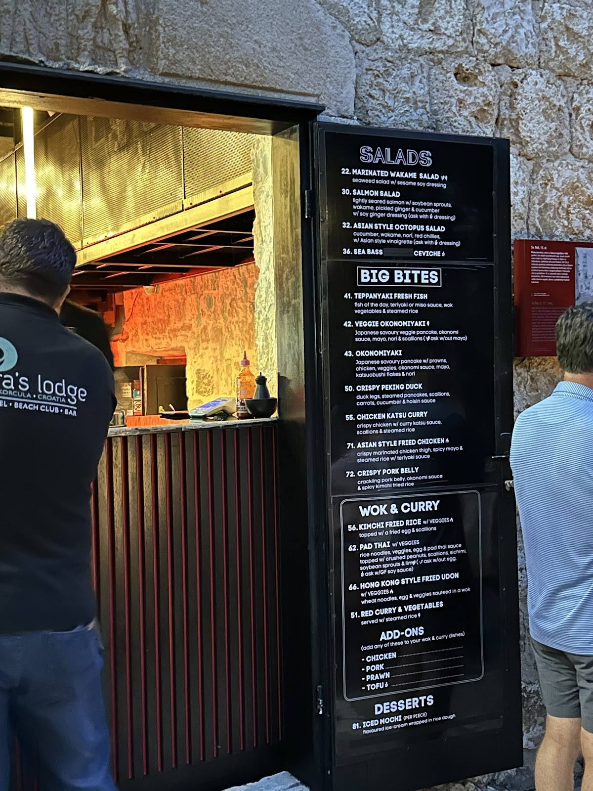 Menu di Silk - Pan-Asian Fusion, Hvar 