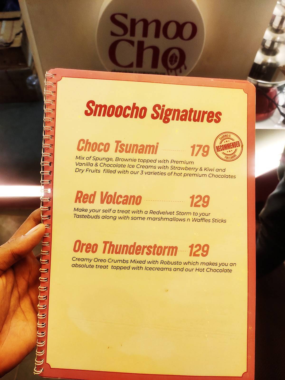 Smoocho menu