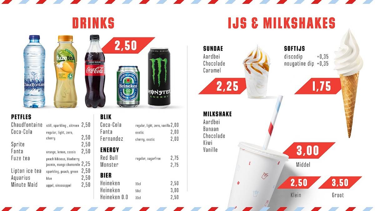 Menu de Smullers