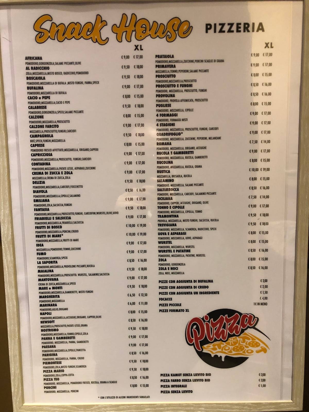 Menu di Snack House 