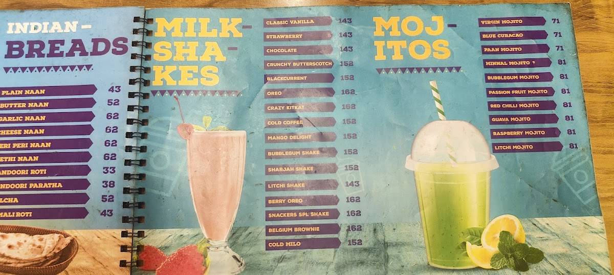 Snackers Republic menu