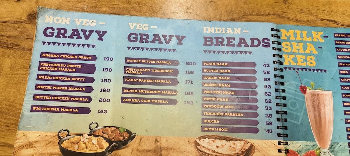 Snackers Republic menu