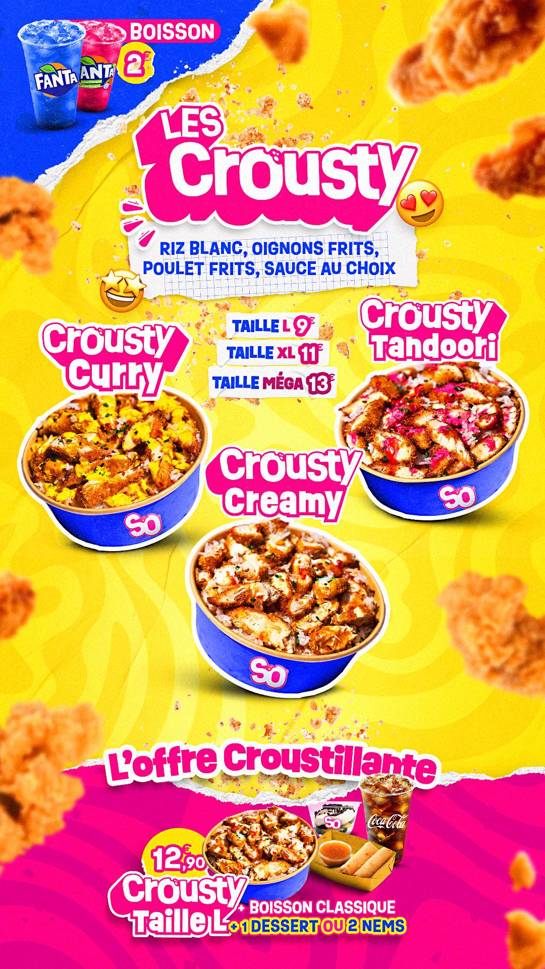 Menu de So Crousty - Périgueux