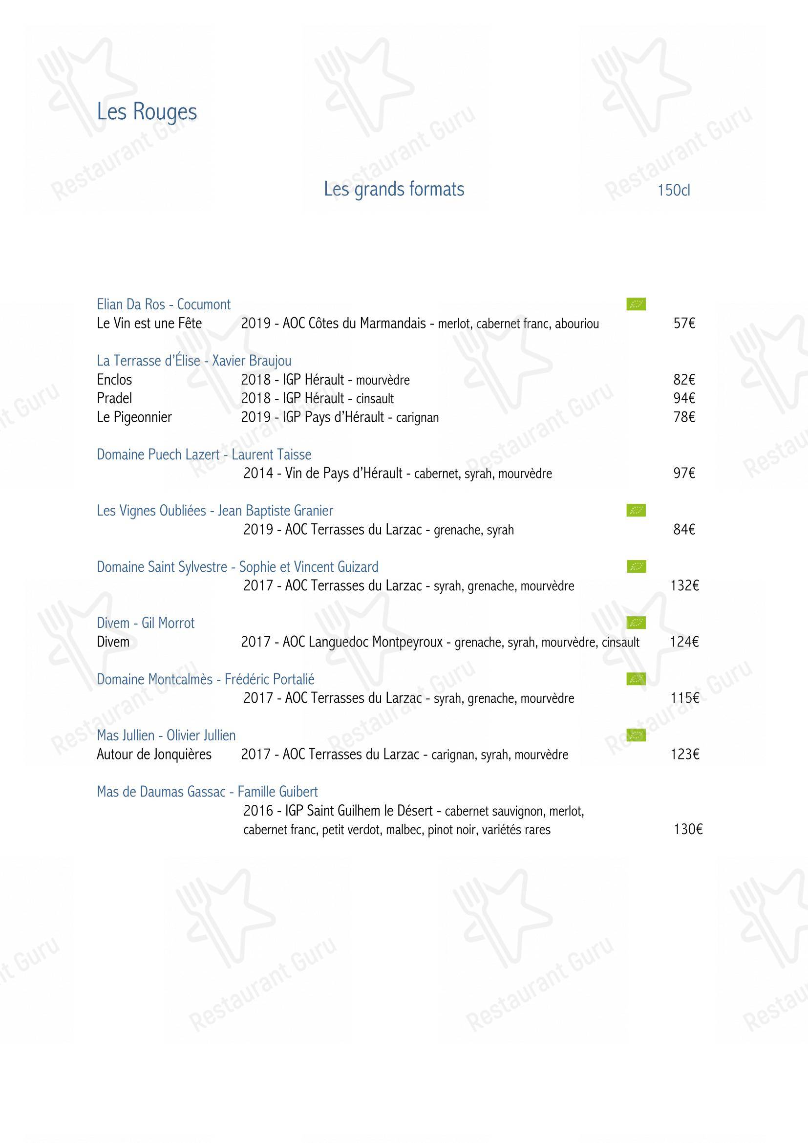 Menu pour SouKa Bistrot des Vins - Restaurant Caviste Bar a Vins - Menu