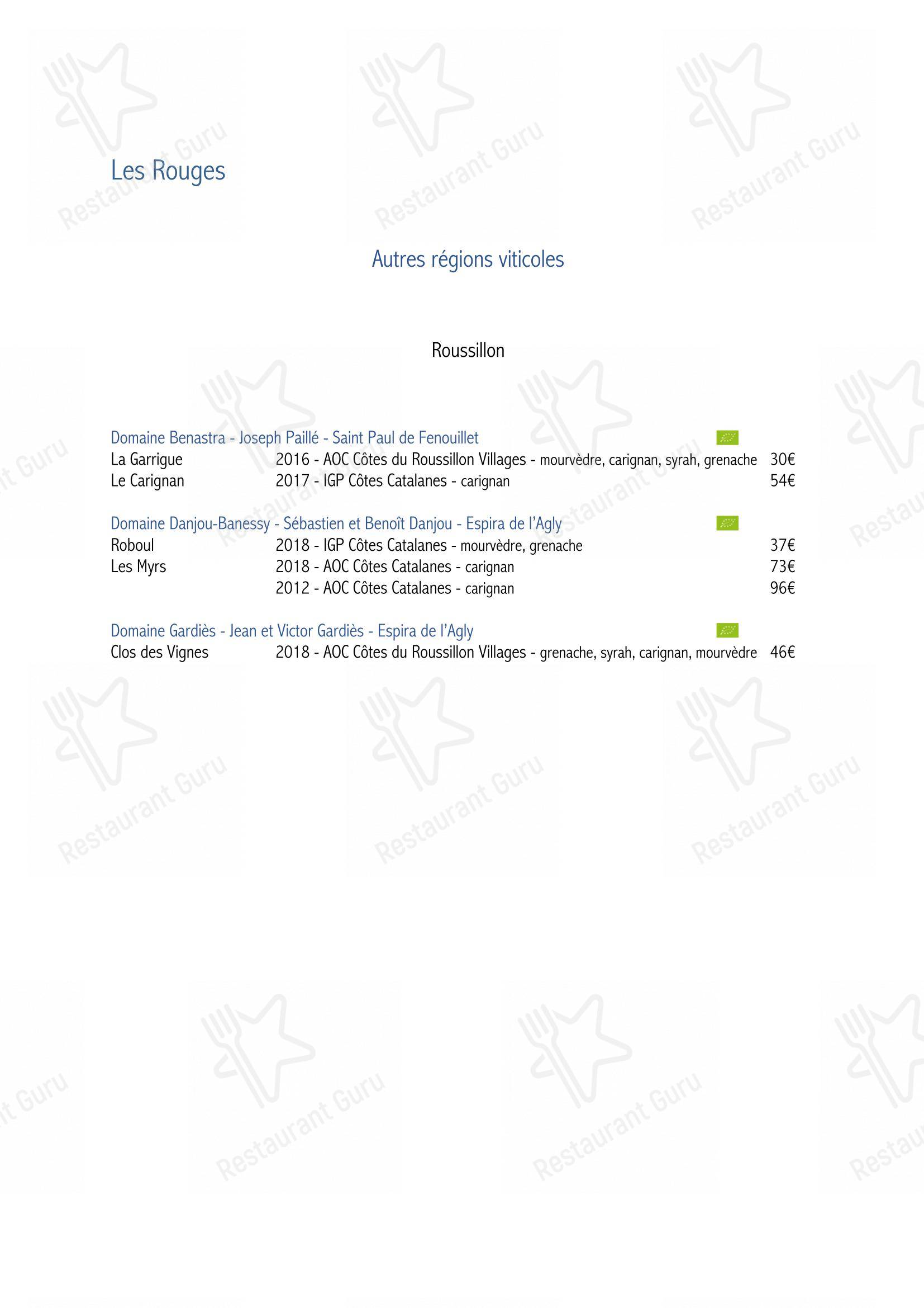 Menu pour SouKa Bistrot des Vins - Restaurant Caviste Bar a Vins - Menu