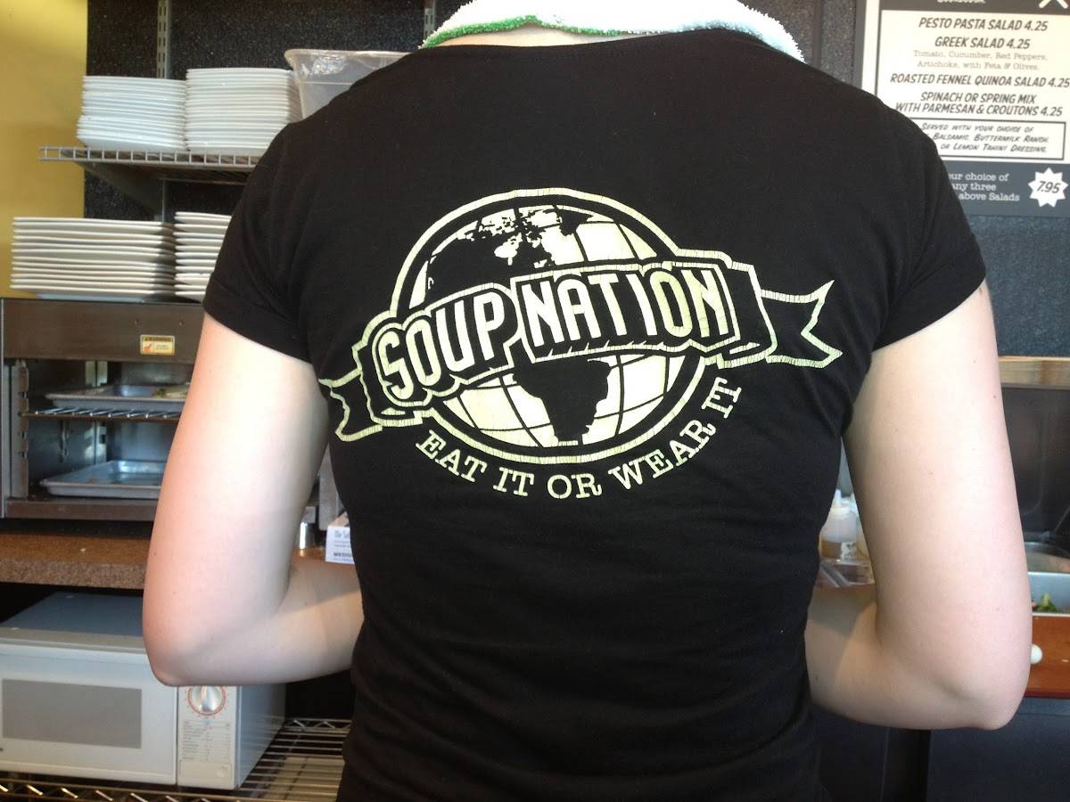 Menu at Soup Nation restaurant, Eugene