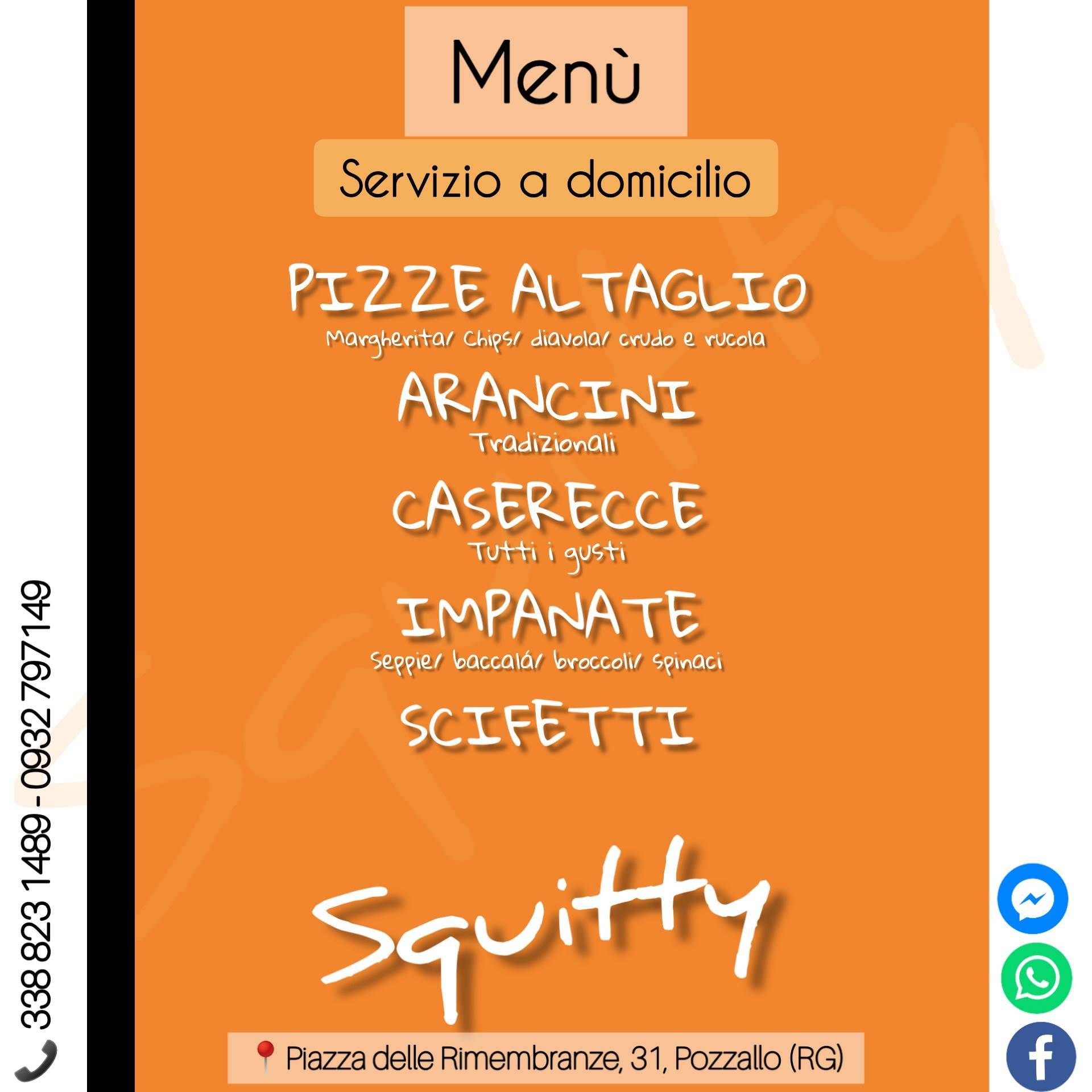 Menu di Squitty Di Cintoli Battista Maria 