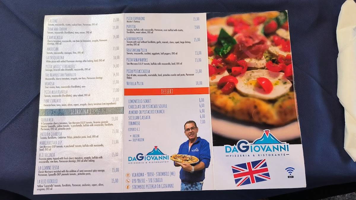 Menu di Da Giovanni 
