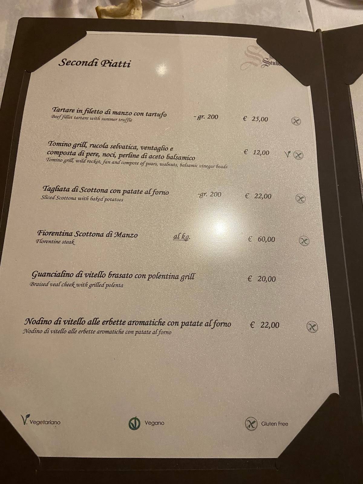 Menu di Stubai Ristorante 