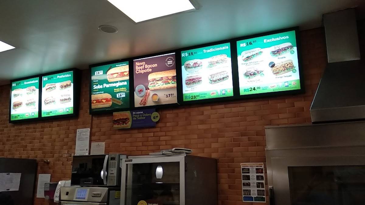 Subway - 104 Sul - Sanduíches e lanches fast food cardápio