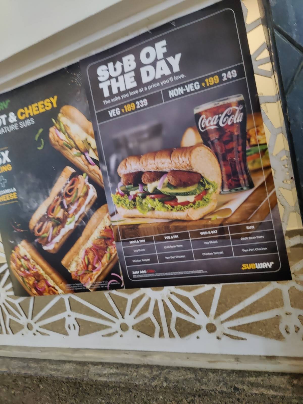 Subway Gaur City Mall menu