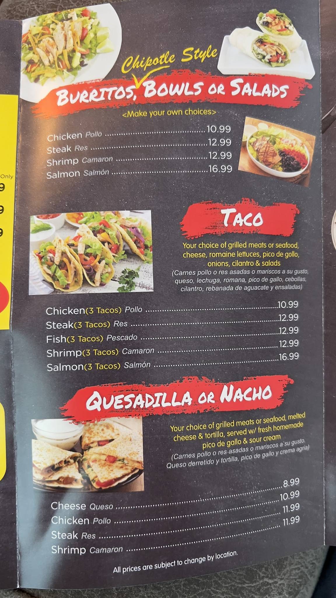 Menu at Charcoal Chicken restaurant, Suffolk