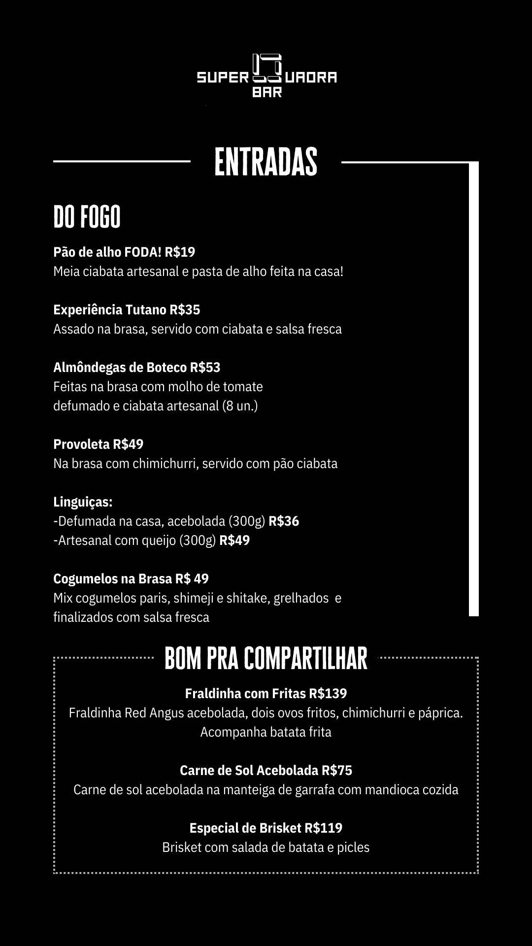Superquadra Bar: Cerveja, Churrasco, Comida, Sanduíches, Delivery Asa Norte DF cardápio