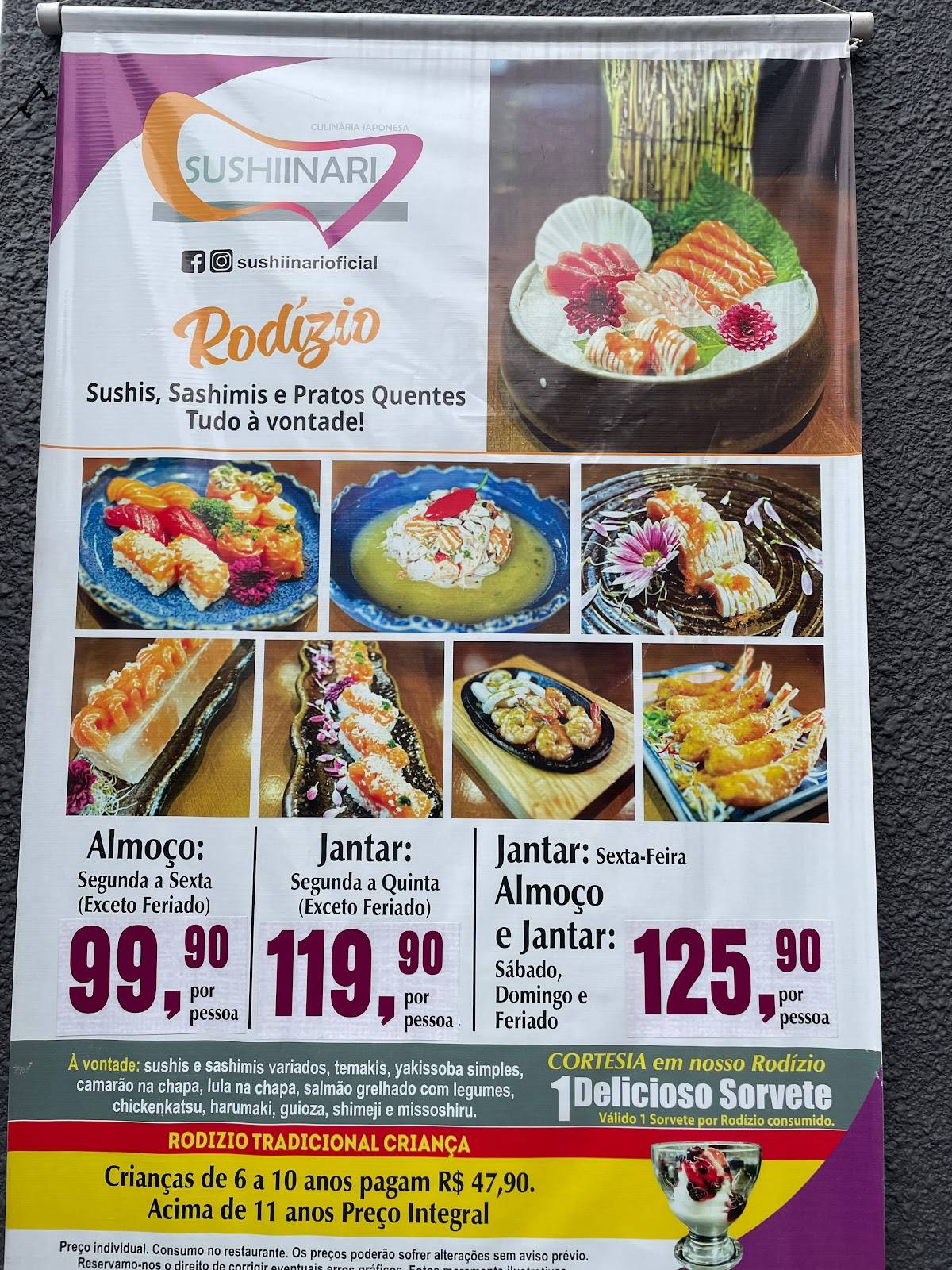 Sushi Inari Osasco cardápio