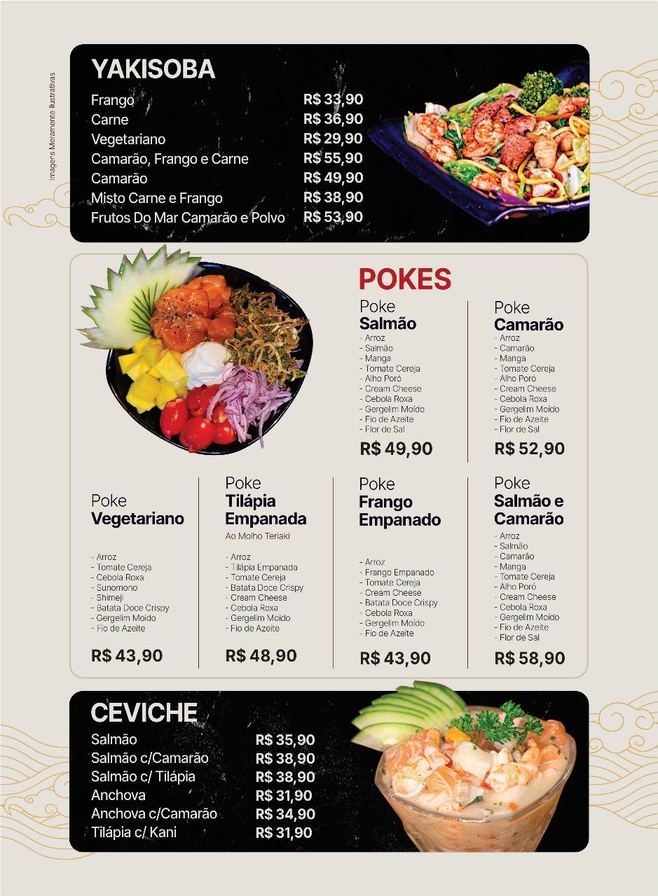 Sushi Mania São Sebastião cardápio
