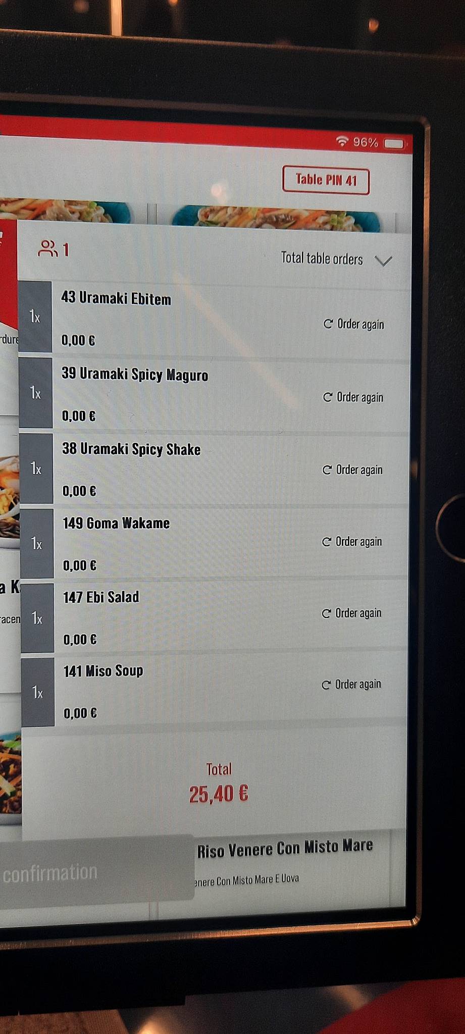 Menu di Sushiko Fidenza 