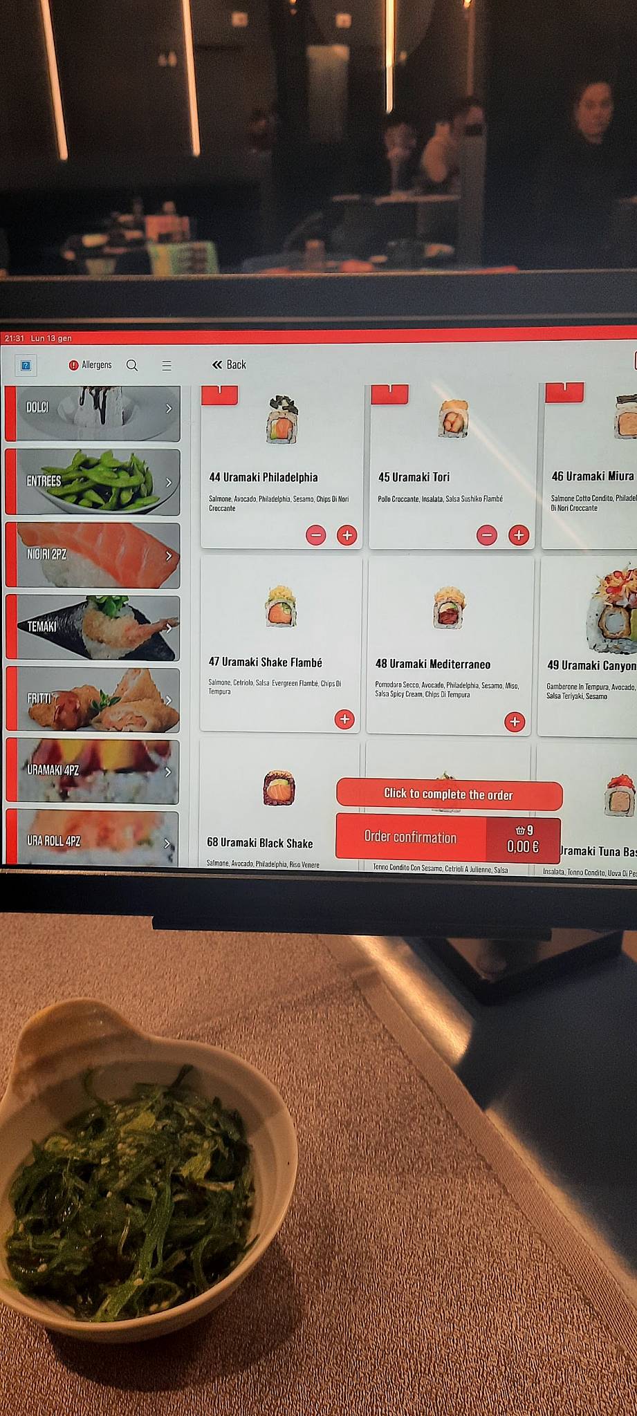 Menu di Sushiko Fidenza 
