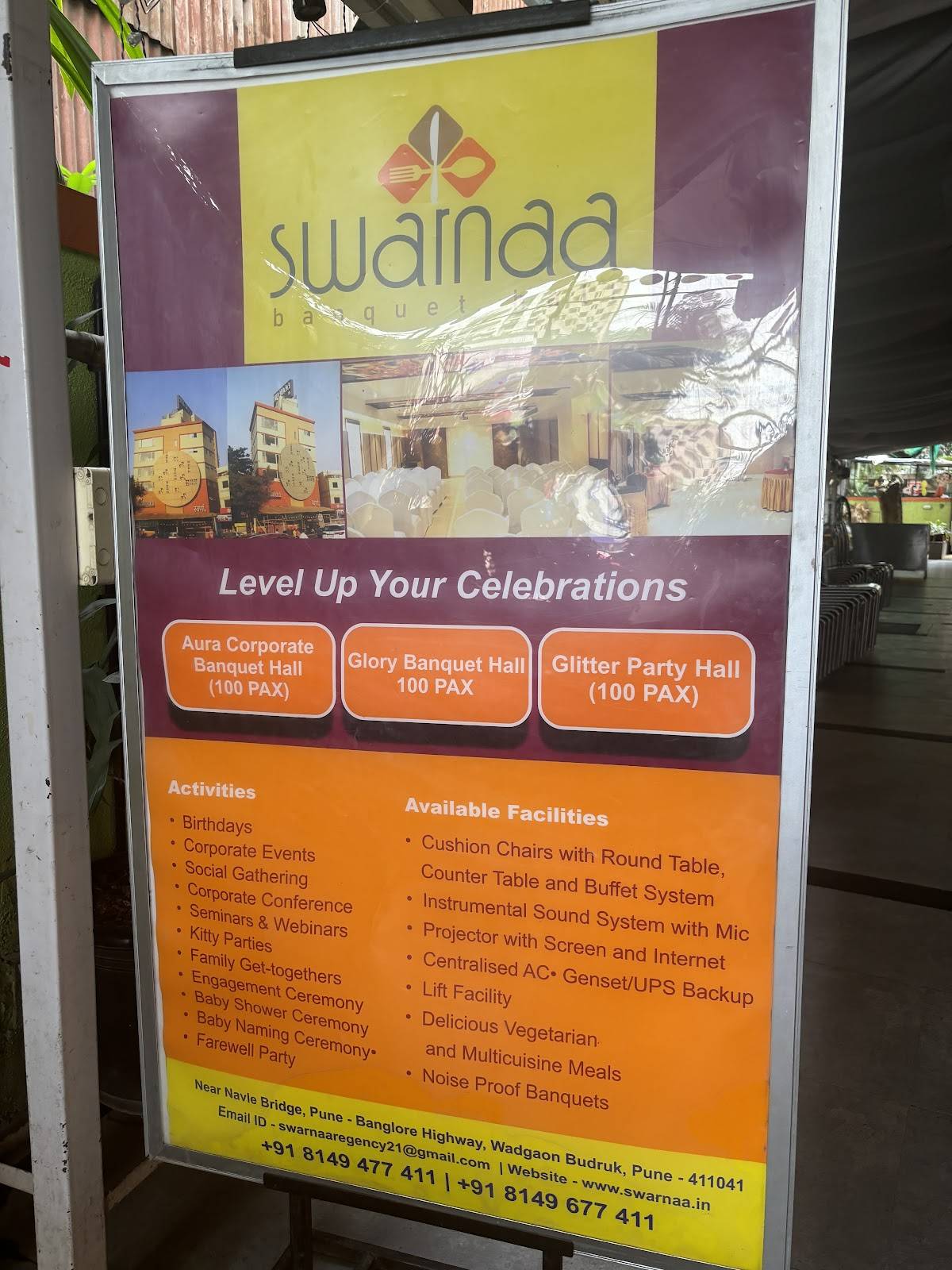 Swarnaa Vegetarian - Warje menu