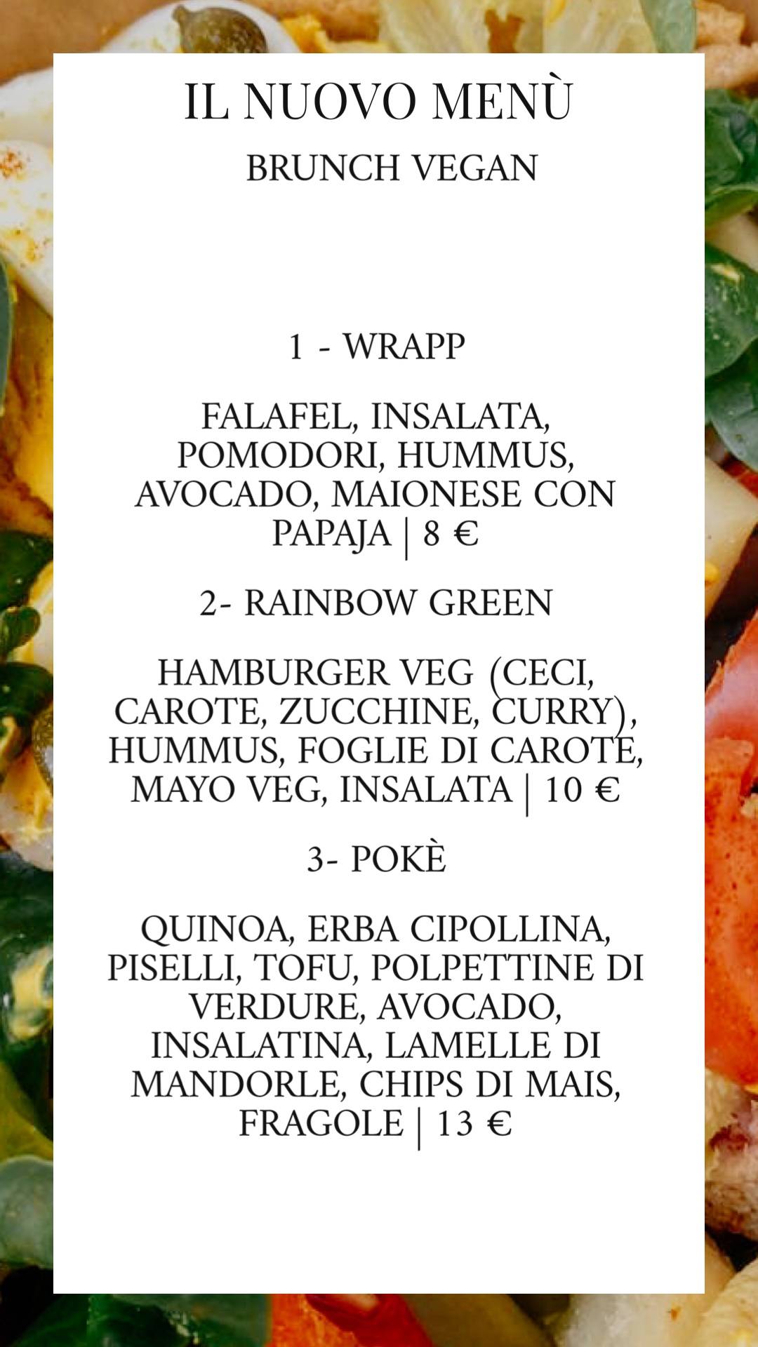 Menu di T Ristoro 