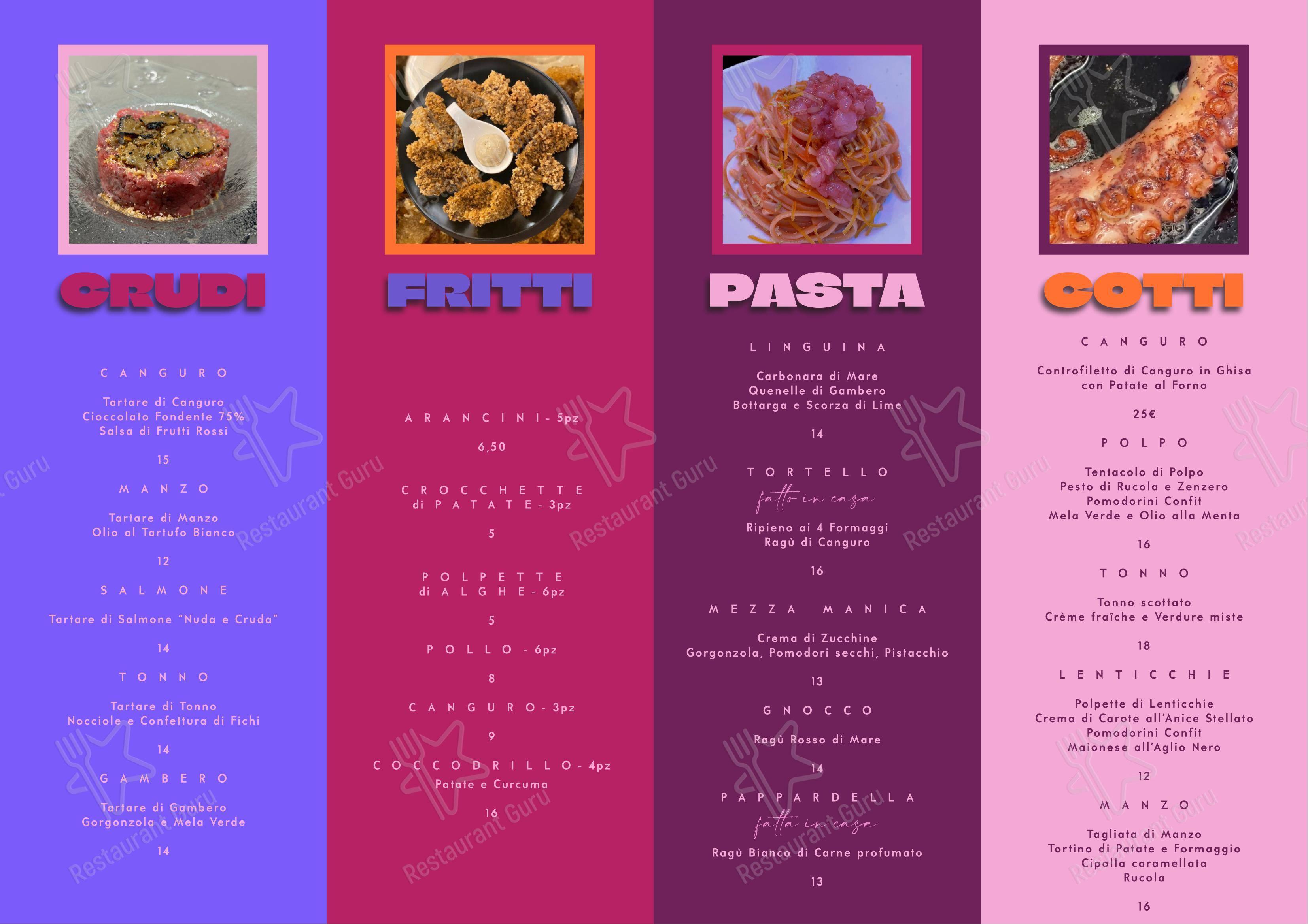 TAZ Siena in Siena - Menu bar