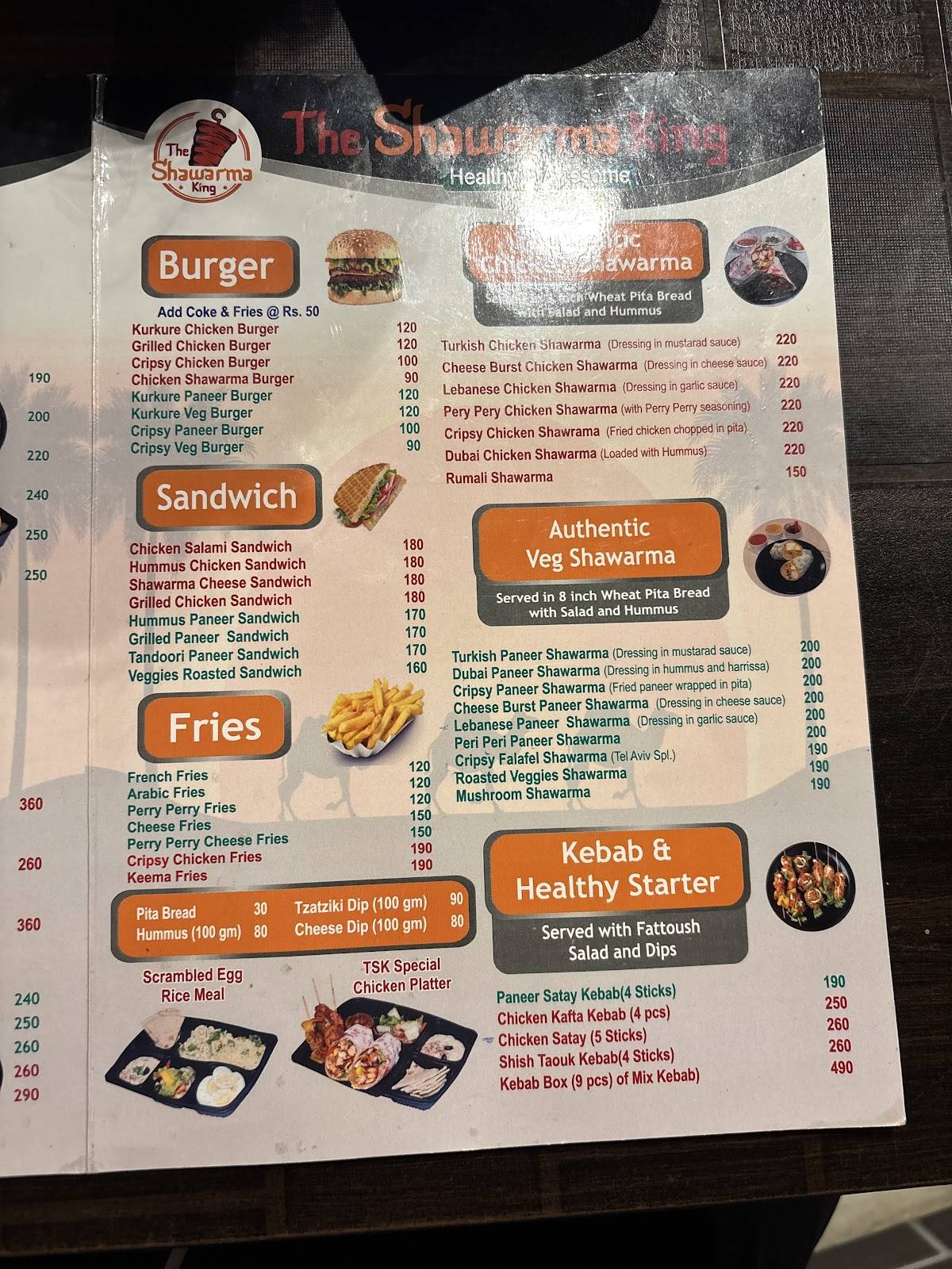 Shawarma King By Singh menu
