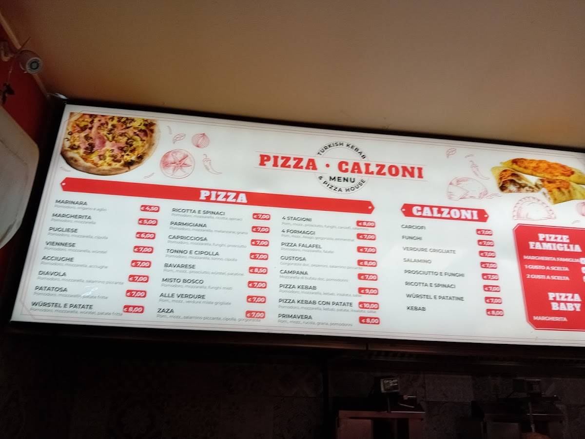 Menu di TURKISH KEBAP PİZZA HOUSE 