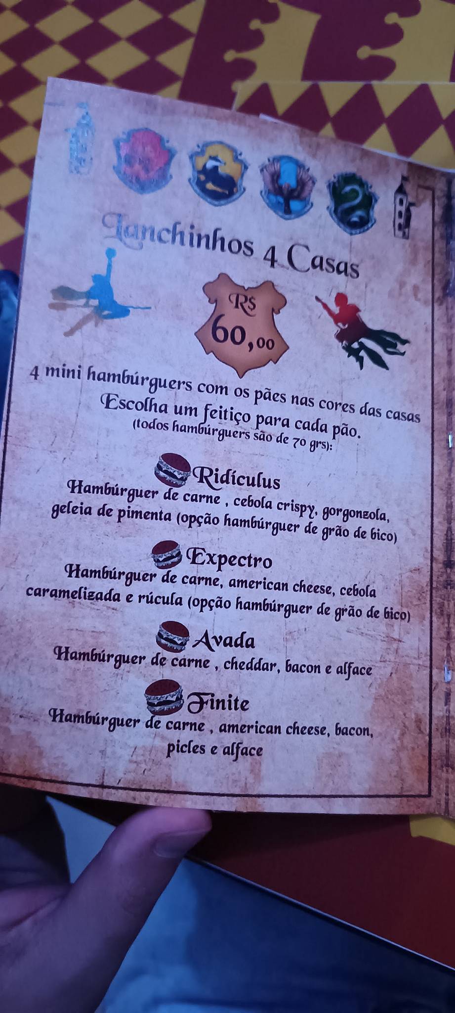 Menu Em Taberna Do Bruxo Pub Bar Campinas