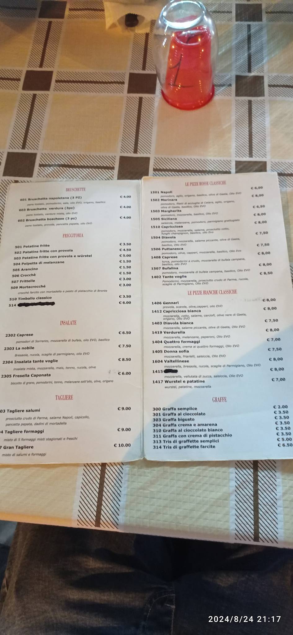 Menu di Tante Voglie 