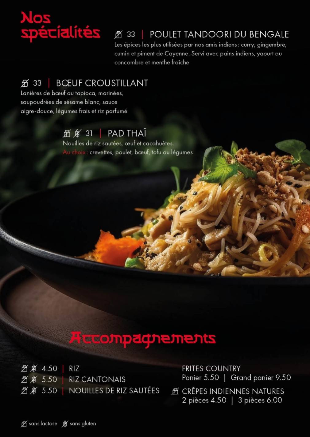 Menu di Tao Bar & Asian Restaurant 