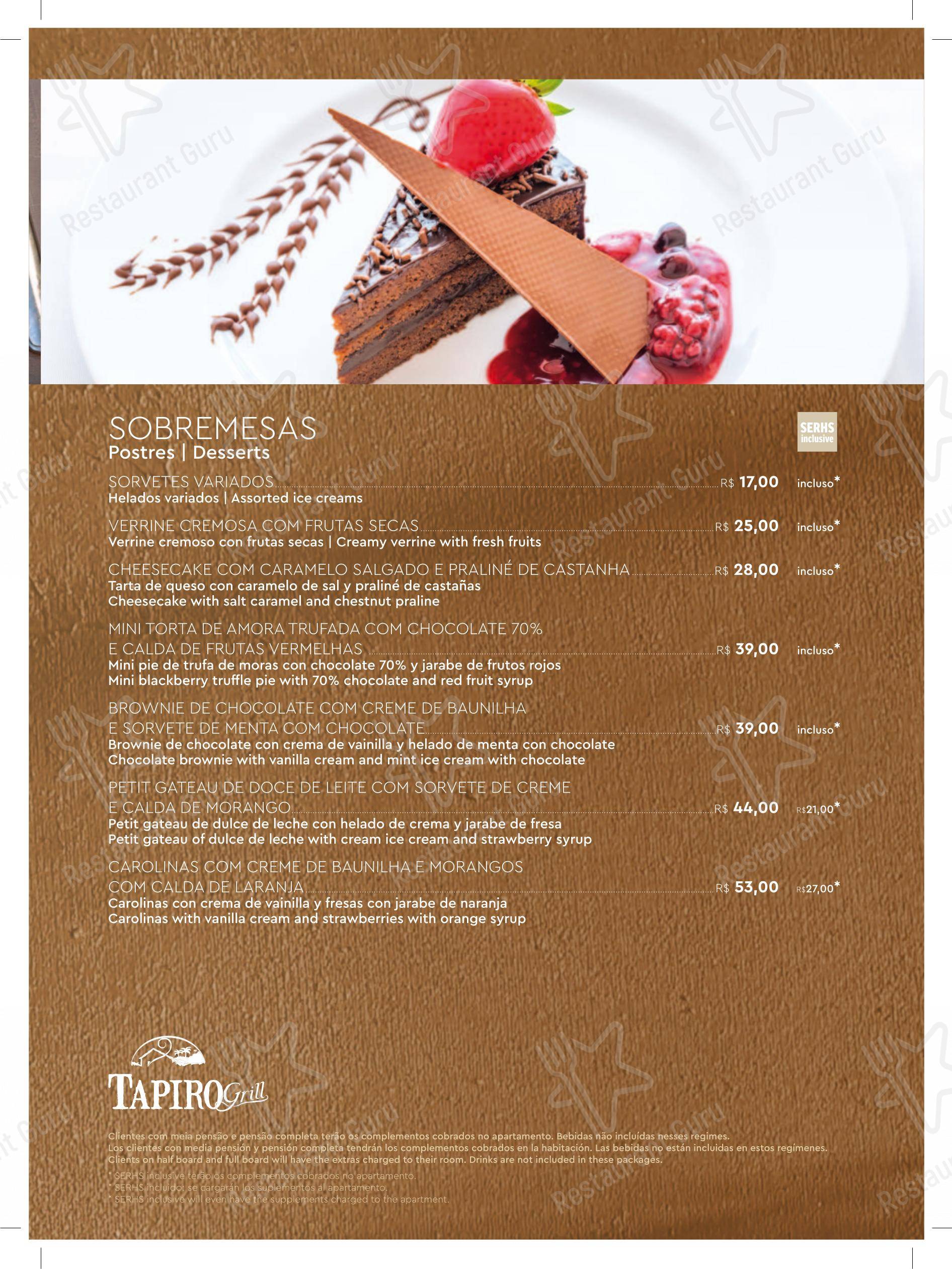 Детское para Tapiro Grill em Natal