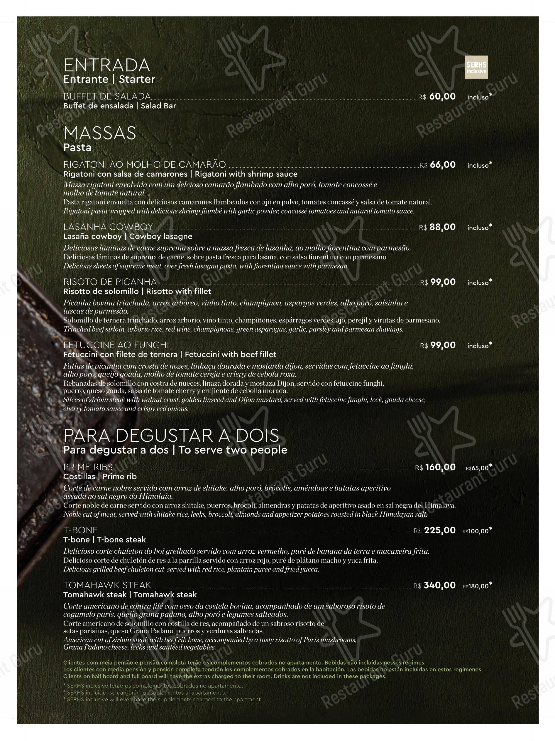 Детское para Tapiro Grill restaurante