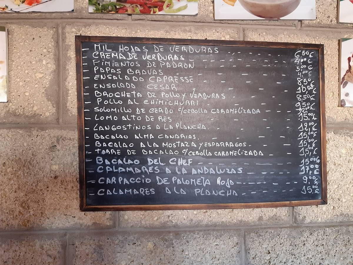 Menu At Tasca La Cantera Restaurant Granadilla De Abona