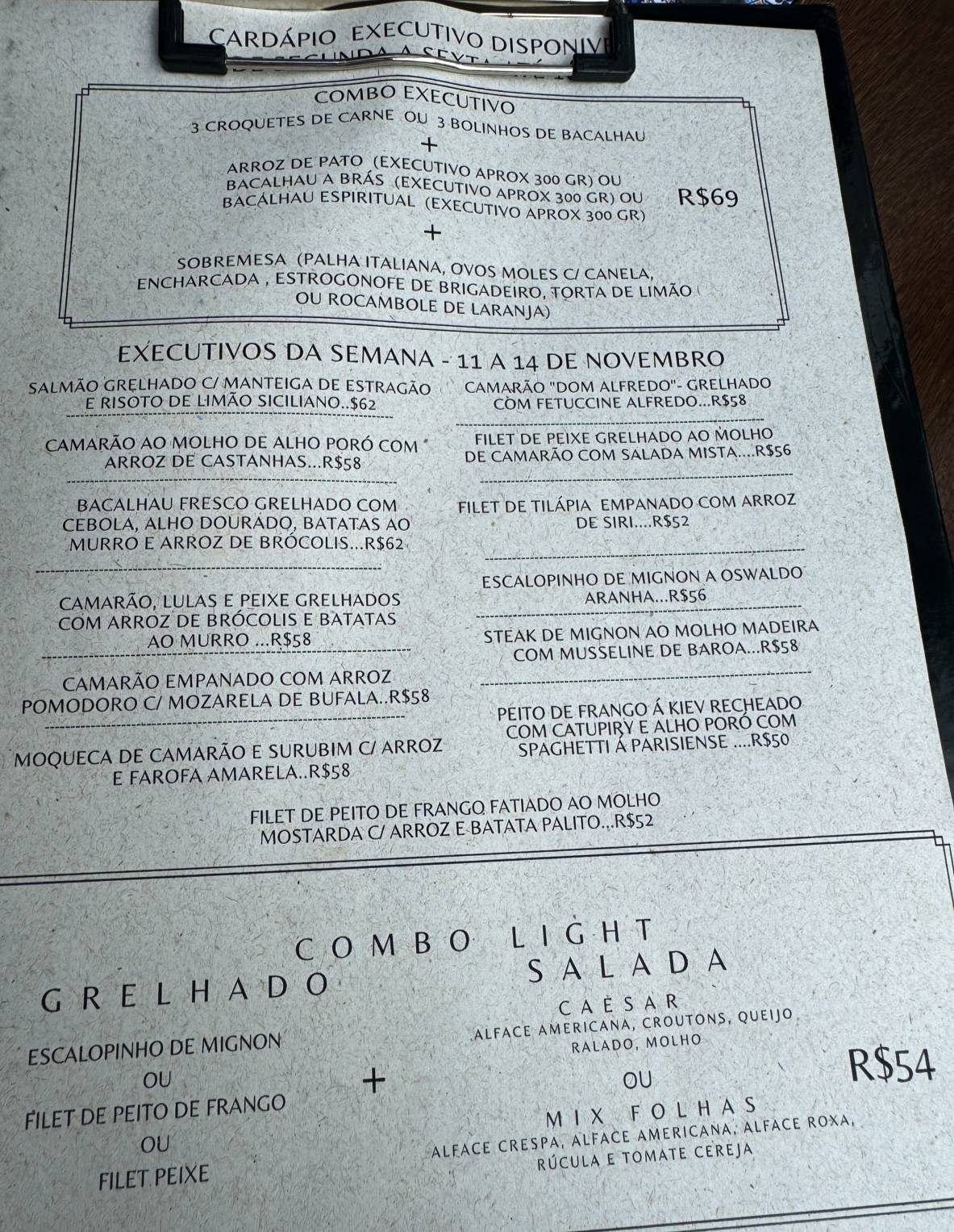 Tasca Santa Justa cardápio