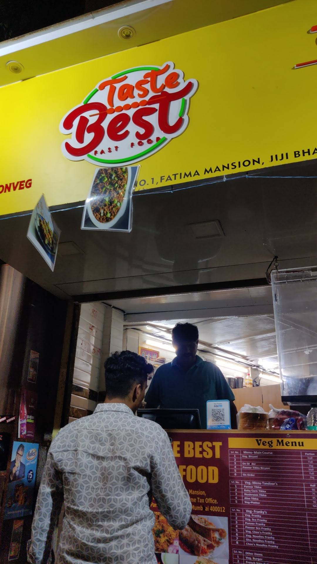 Taste Best menu