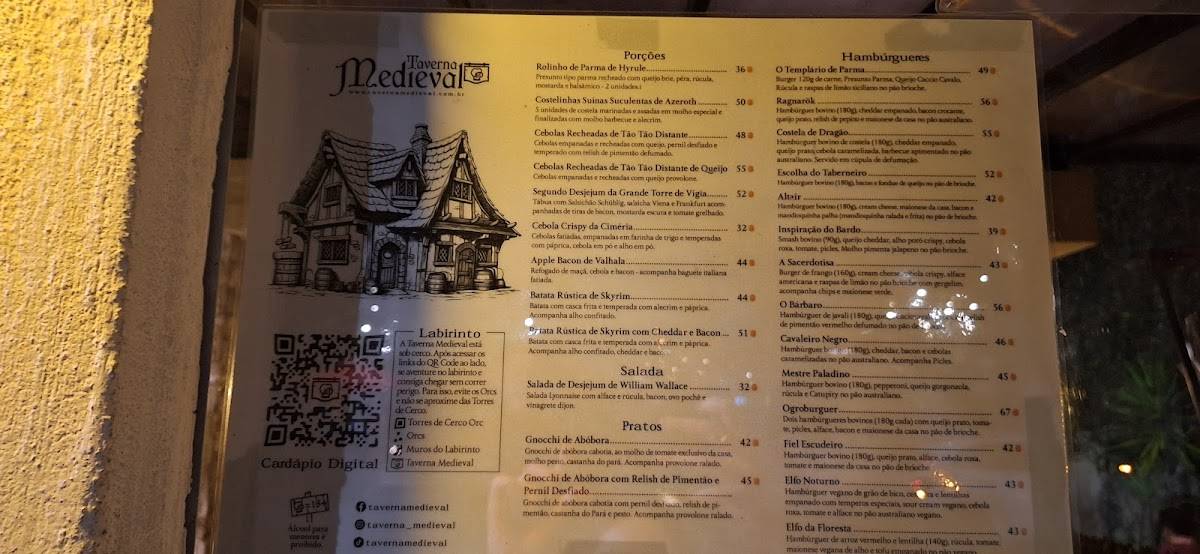 Taverna Medieval cardápio