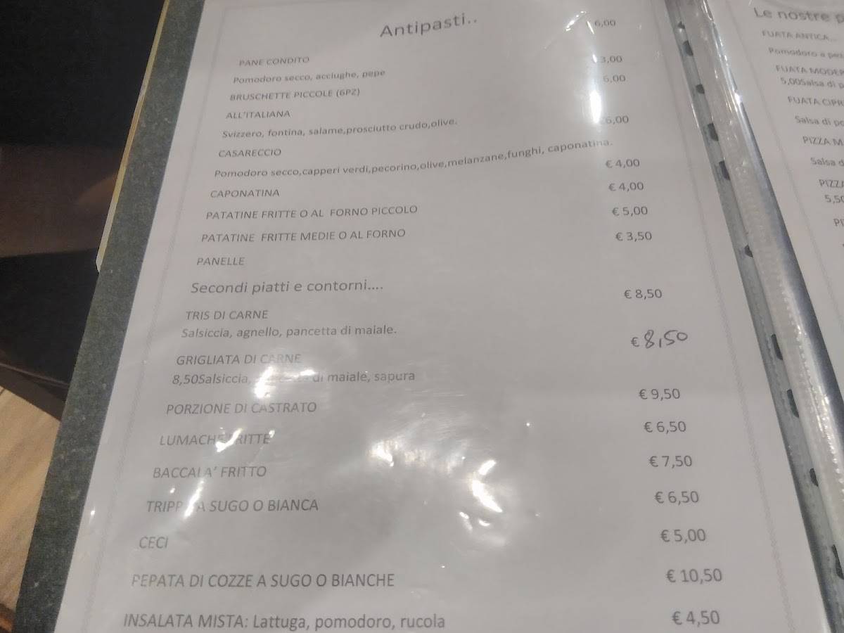 Menu di Taxi Pizza 