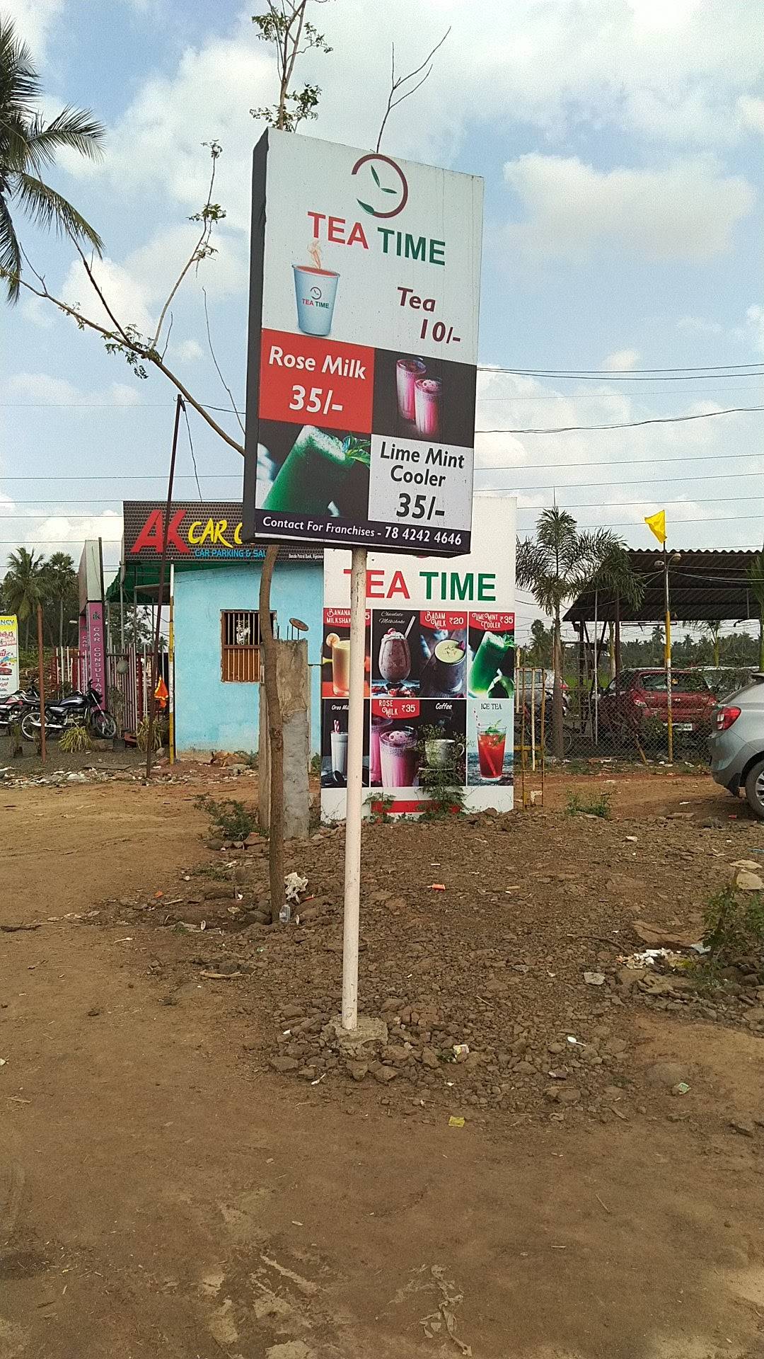 Tea time menu