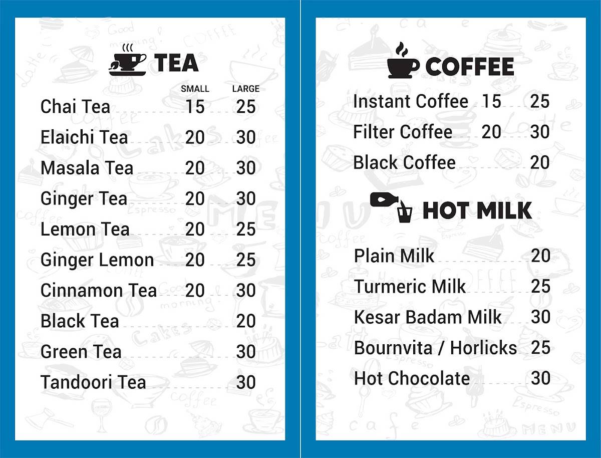 TeaDay menu