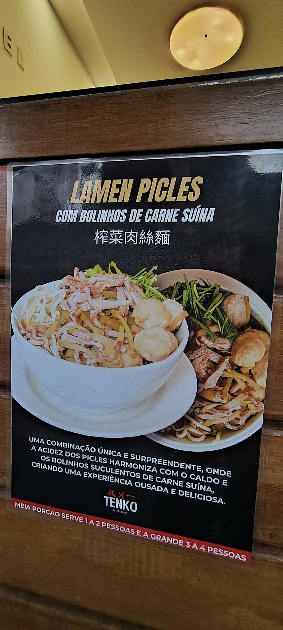 Tenko Restaurante cardápio