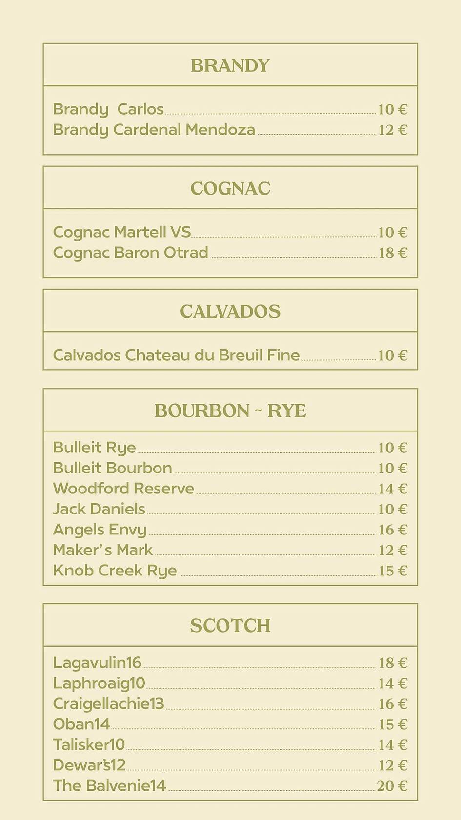 Menu di Terrazza Mirador Rome 